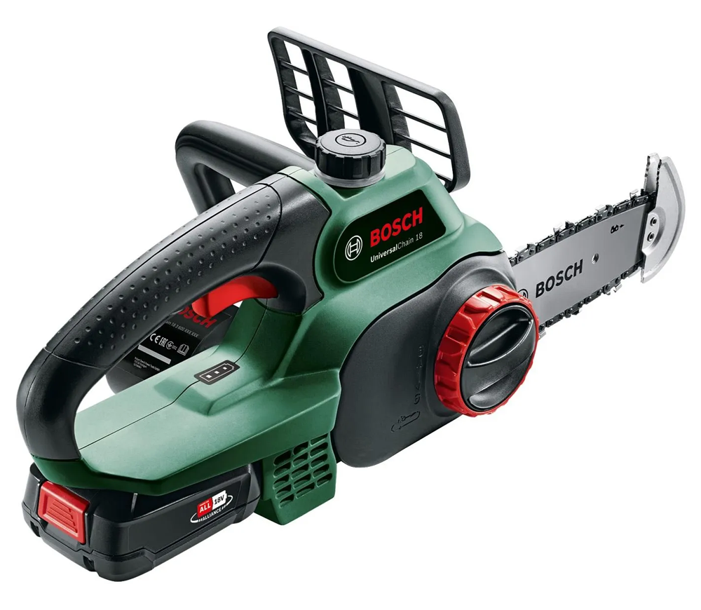 Fierăstrău cu lanț și acumulator BOSCH PKE18V-30-28, șină 300 mm, 18 V, 4 Ah