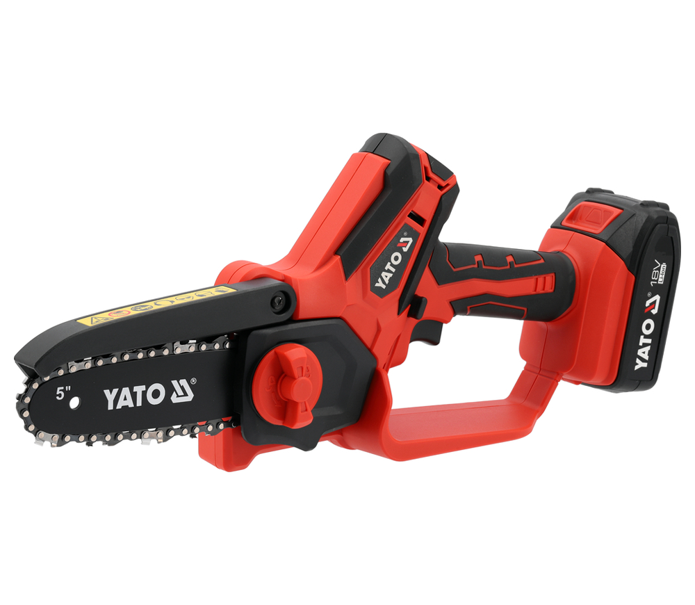 Fierăstrău cu lanț și acumulator YATO YT828113, șină 150 mm, 18 V, 2 Ah