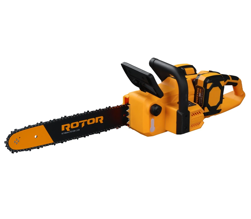 Fierăstrău cu lanț și acumulator ROTOR RBS1601, șină 400 mm, 2×36 V, 5 Ah