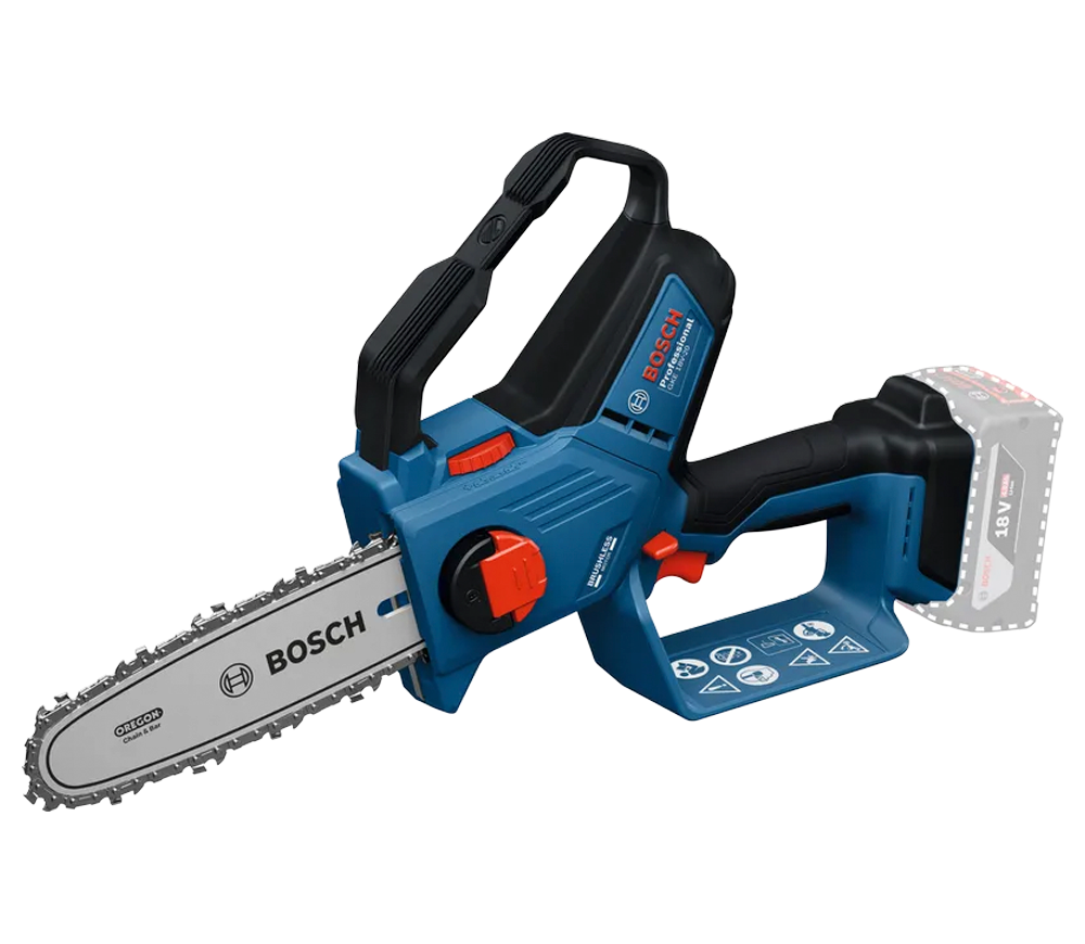 Fierăstrău cu lanț și acumulator BOSCH GKE 18V-20 (Solo), șină 200 mm, 18 V – fără acumulator