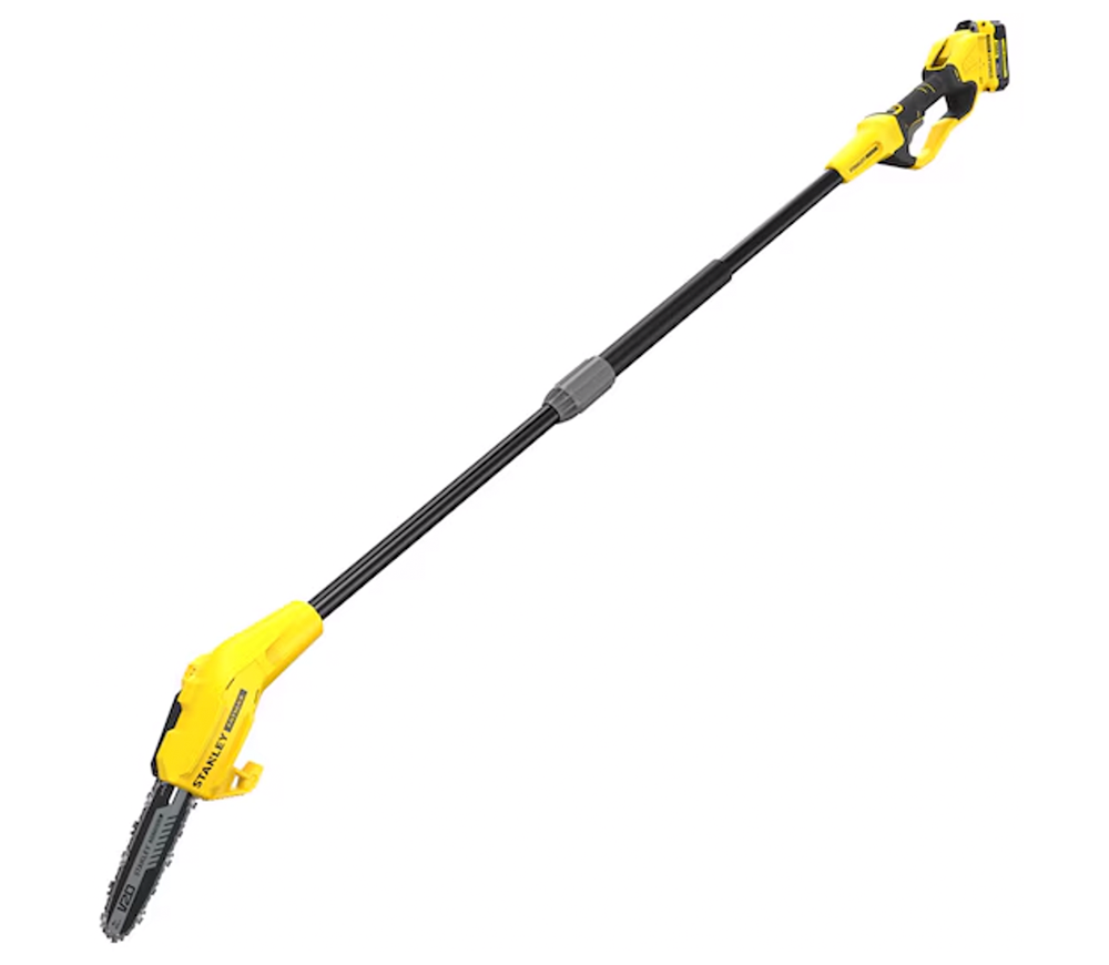 Fierăstrău telescopic cu lanț și acumulator STANLEY SFMCPS620M1-QW, șină 200 mm, 18 V, 4 Ah
