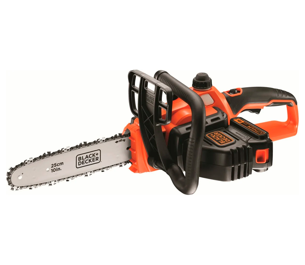 Fierăstrău cu lanț și acumulator BLACK&DECKER 22219, șină 250 mm, 18 V, 2 Ah