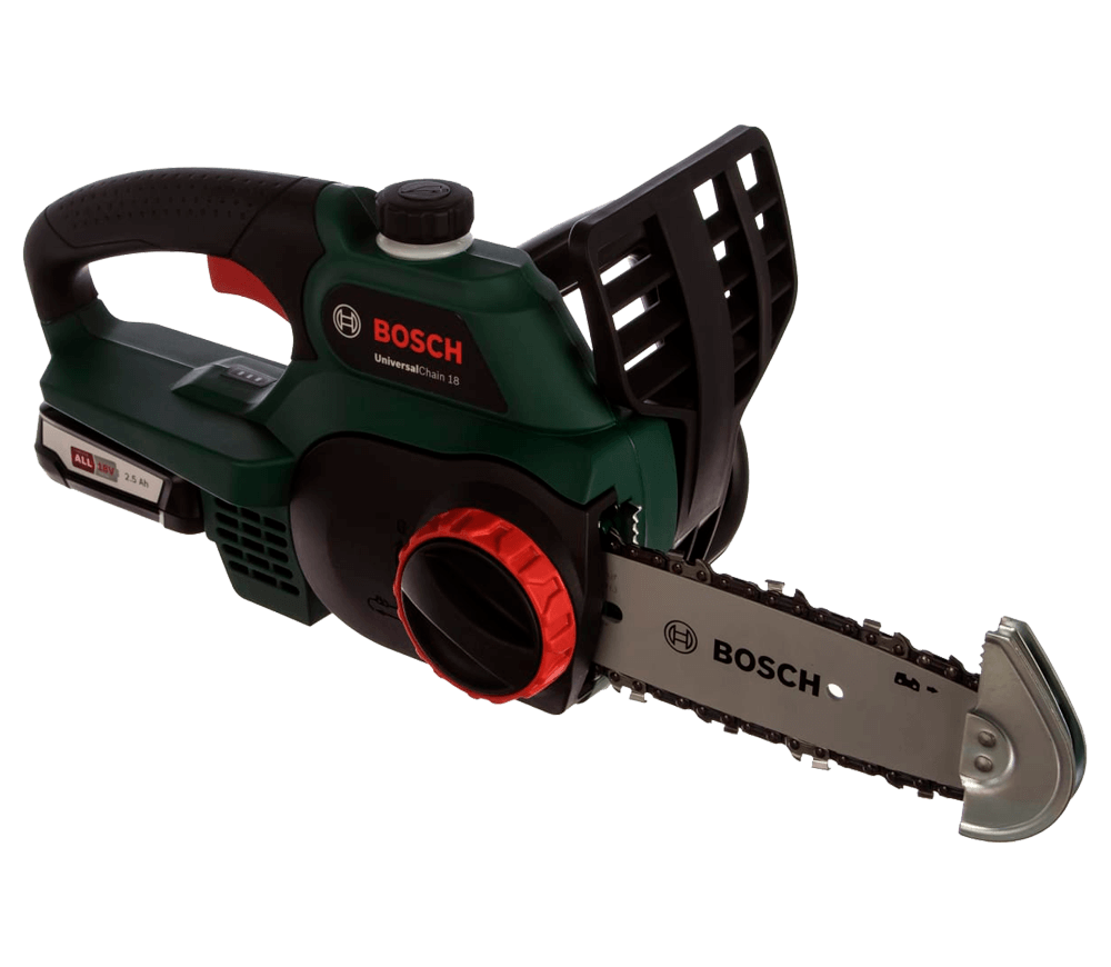 Fierăstrău cu lanț și acumulator BOSCH UniversalChain 18, șină 200 mm, 18 V, 2.5 Ah