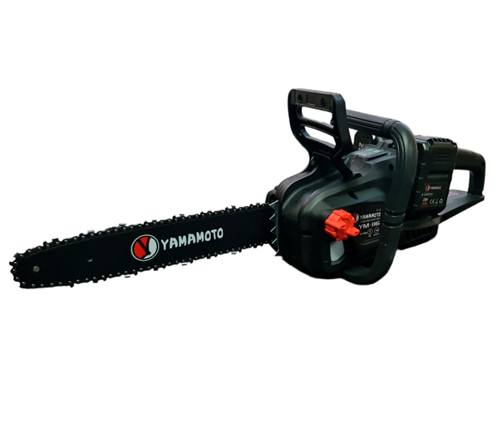 Fierăstrău cu lanț și acumulator Yamamoto YM.116, șină 350 mm, 2×20 V, 4 Ah