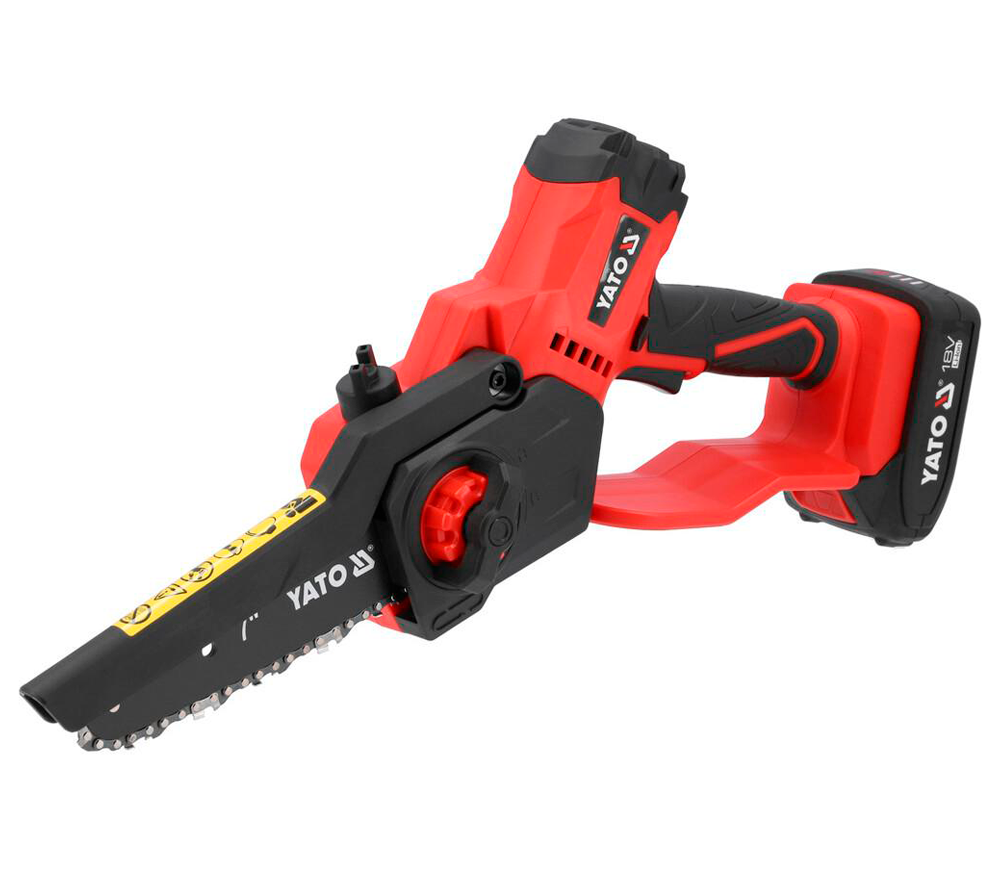 Fierăstrău cu lanț și acumulator YATO YT828133, șină 176 mm, 18 V, 2 Ah