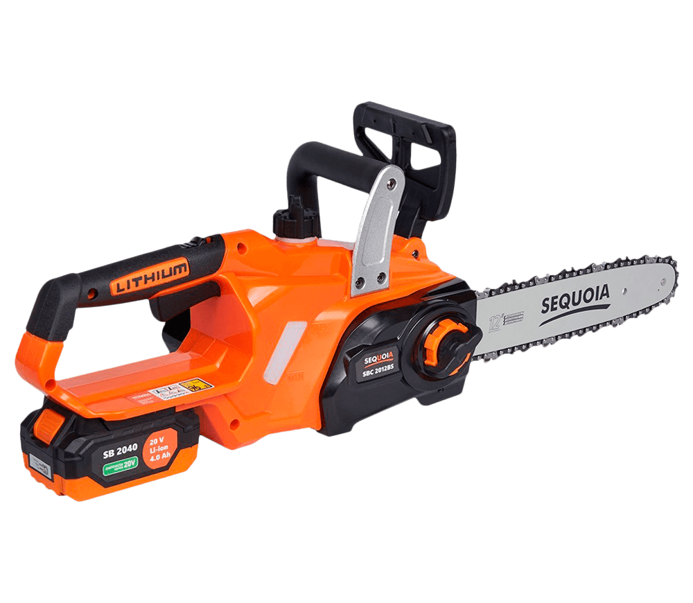 Fierăstrău cu lanț și acumulator SEQUOIA SBC2012BS-EV, șină 300 mm, 20 V, 4 Ah