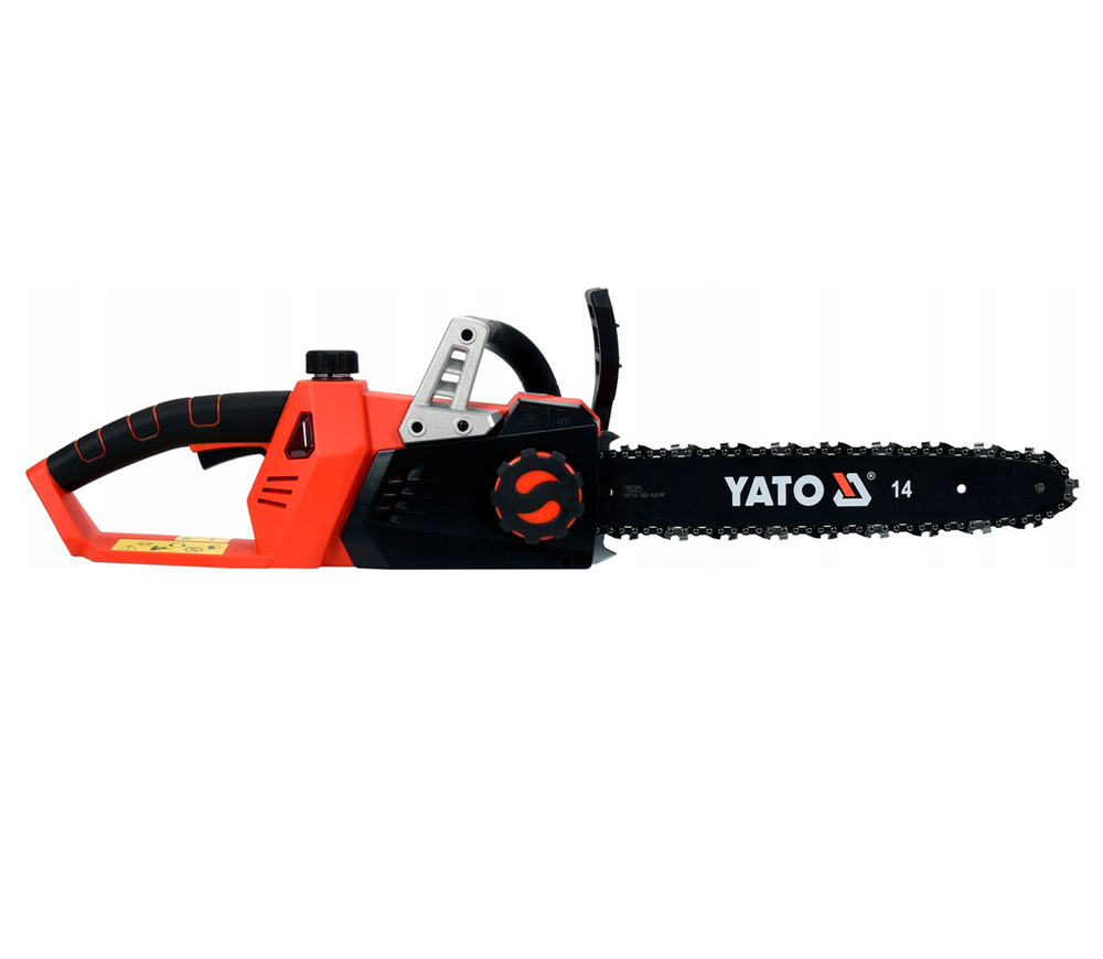 Fierăstrău cu lanț și acumulator YATO YT82813, șină 350 mm, 2×18 V – fără acumulator