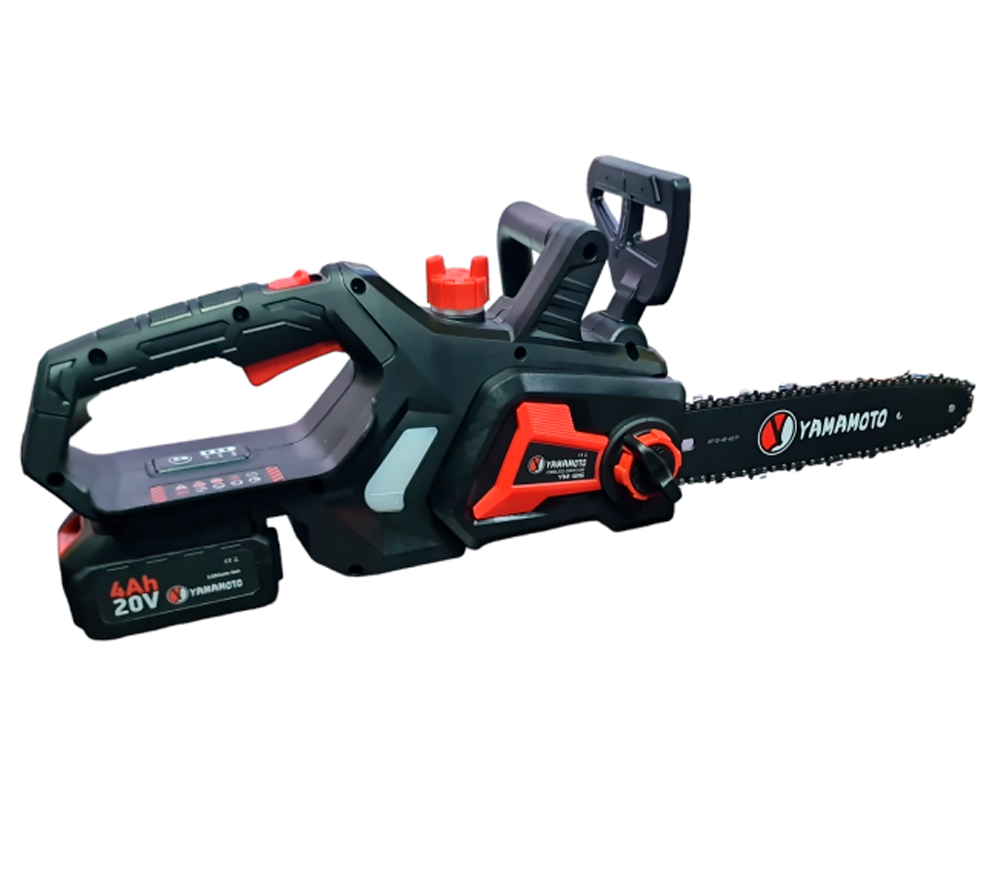 Fierăstrău cu lanț și acumulator Yamamoto YM.126, șină 300 mm, 20 V, 4 Ah