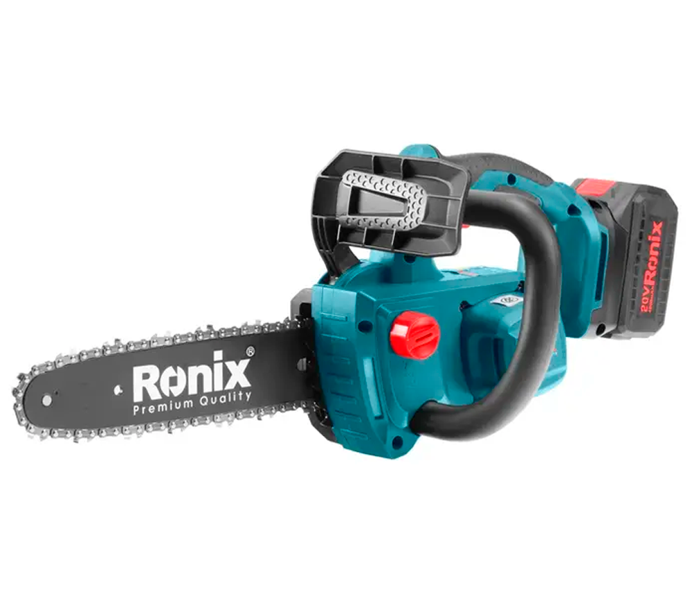 Fierăstrău cu lanț și acumulator RONIX 8651, șină 254 mm, 20 V, 4 Ah