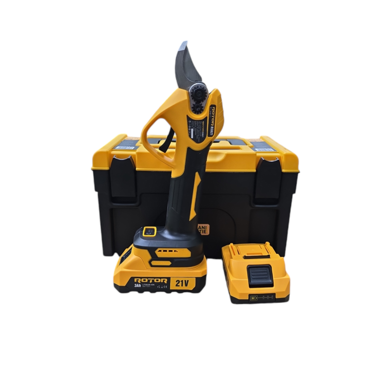 Foarfecă de grădină cu acumulator ROTOR RSB21, 21 V, 3 Ah, Brushless