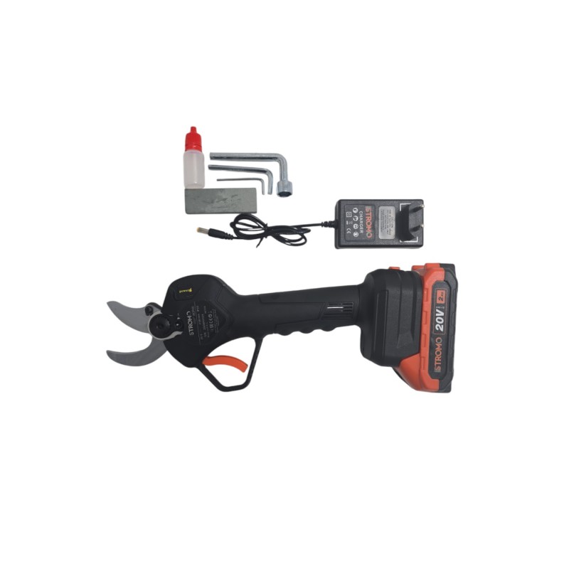 Foarfecă de grădină cu acumulator STROMO ACP20, 20 V, 2 Ah, tăiere 25 mm