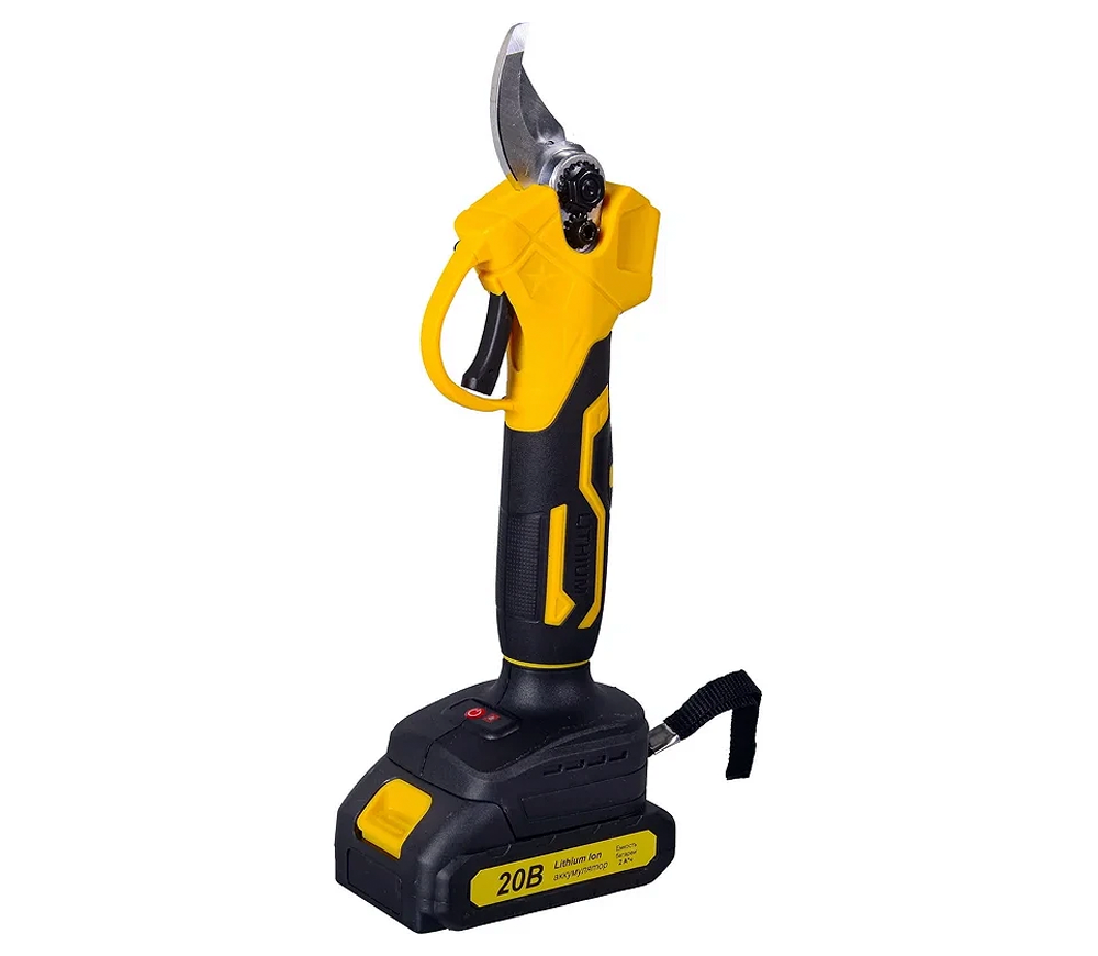 Foarfecă de grădină cu acumulator HUTER CP-20Li EA+, 20 V, 2 Ah, Brushless