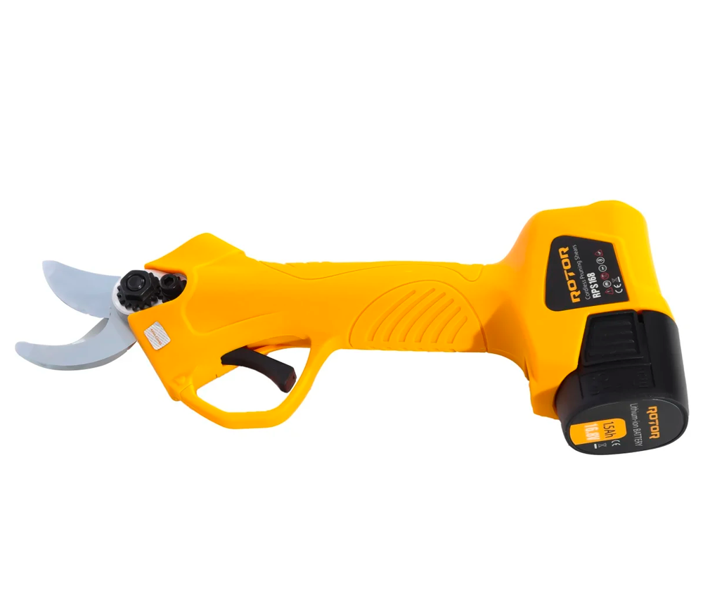 Foarfecă de grădină cu acumulator ROTOR RPS168, 16 V, 1,5 Ah, Brushless