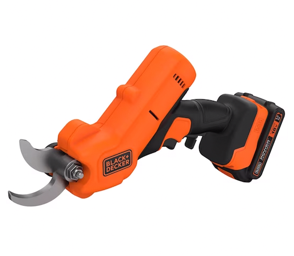 Foarfecă de grădină cu acumulator BLACK+DECKER BCPP18D1, 18 V, 2 Ah, tăiere 25 mm