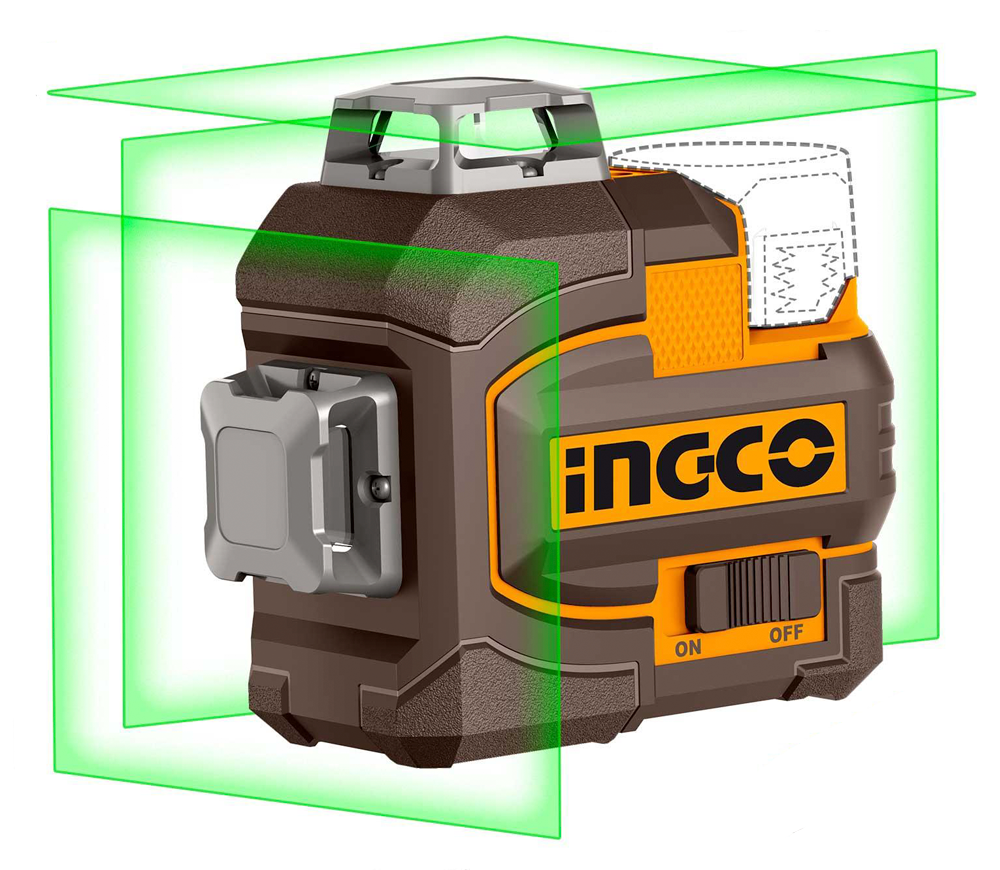 Nivelă laser profesională INGCO HLL301205, 3 fascicule, 35 m