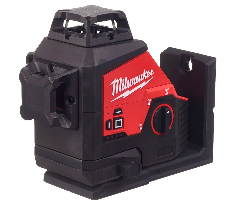 Nivelă laser profesională MILWAUKEE M12 A3PLO-0C, 3 fascicule, 38 m