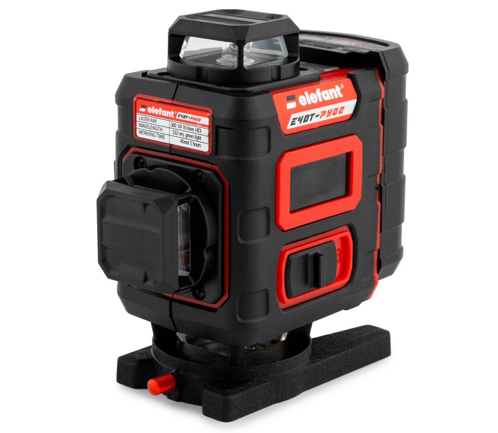 Nivelă laser profesională Elefant E4DT-PY02, 4 fascicule, 25 m