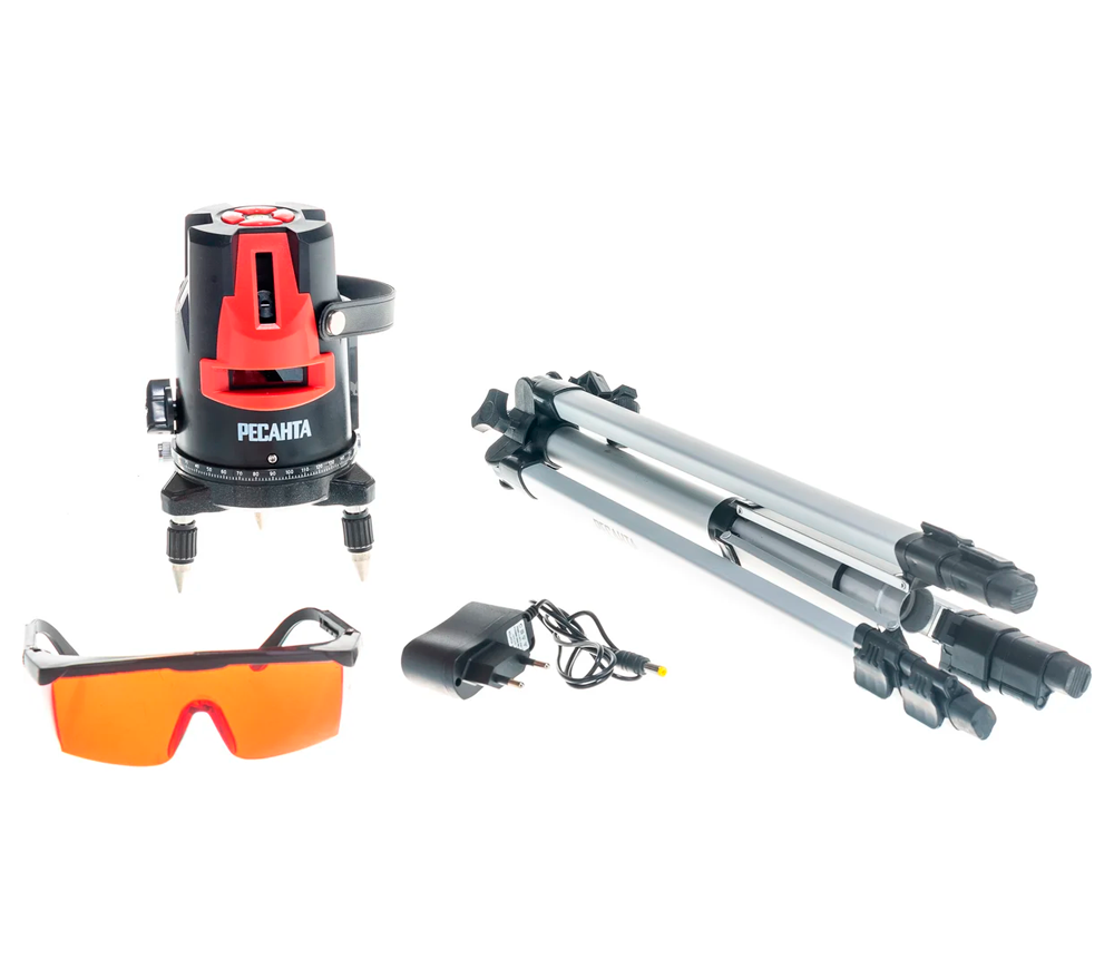 Nivelă laser profesională RESANTA ПЛ-3ШК, 3 fascicule, 30 m