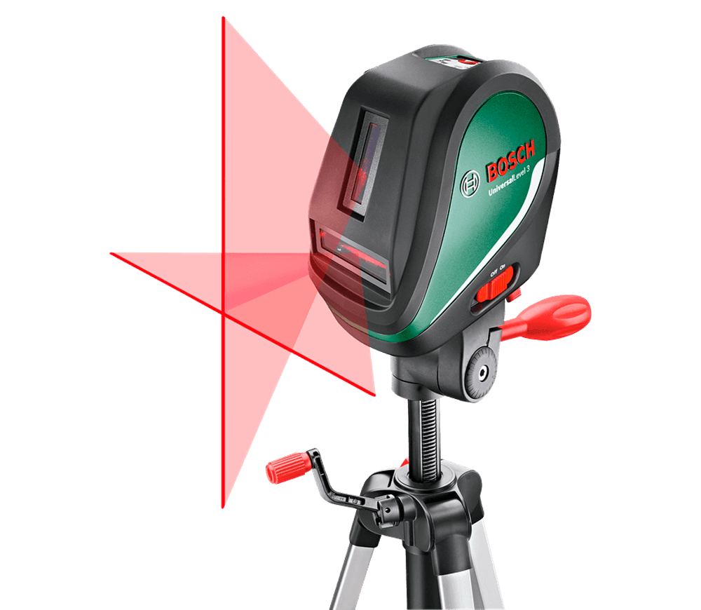 Nivelă laser profesională BOSCH UniversalLevel 3 SET, 3 fascicule, 10 m