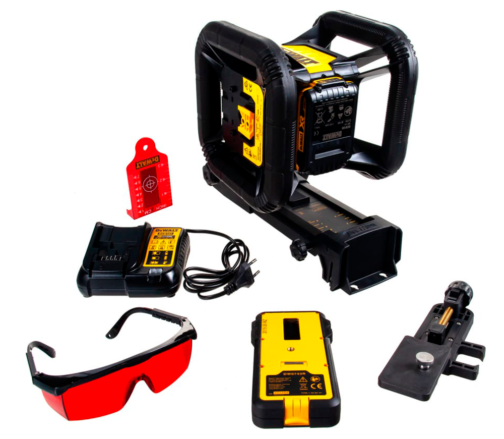 Nivelă laser rotativă profesională DEWALT DCE074D1R, 1 fascicule, 45 m