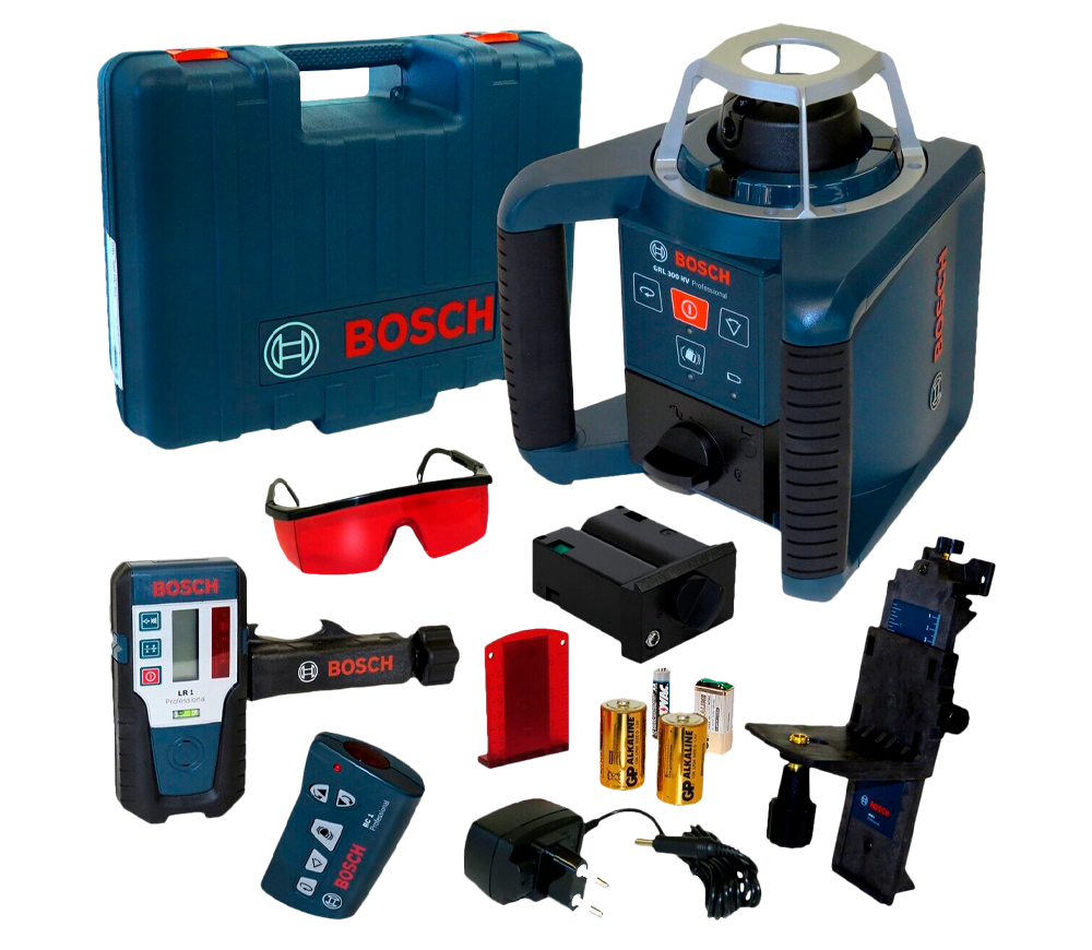 Nivelă laser rotativă profesională BOSCH GRL 300HV, 2 fascicule, 300 m
