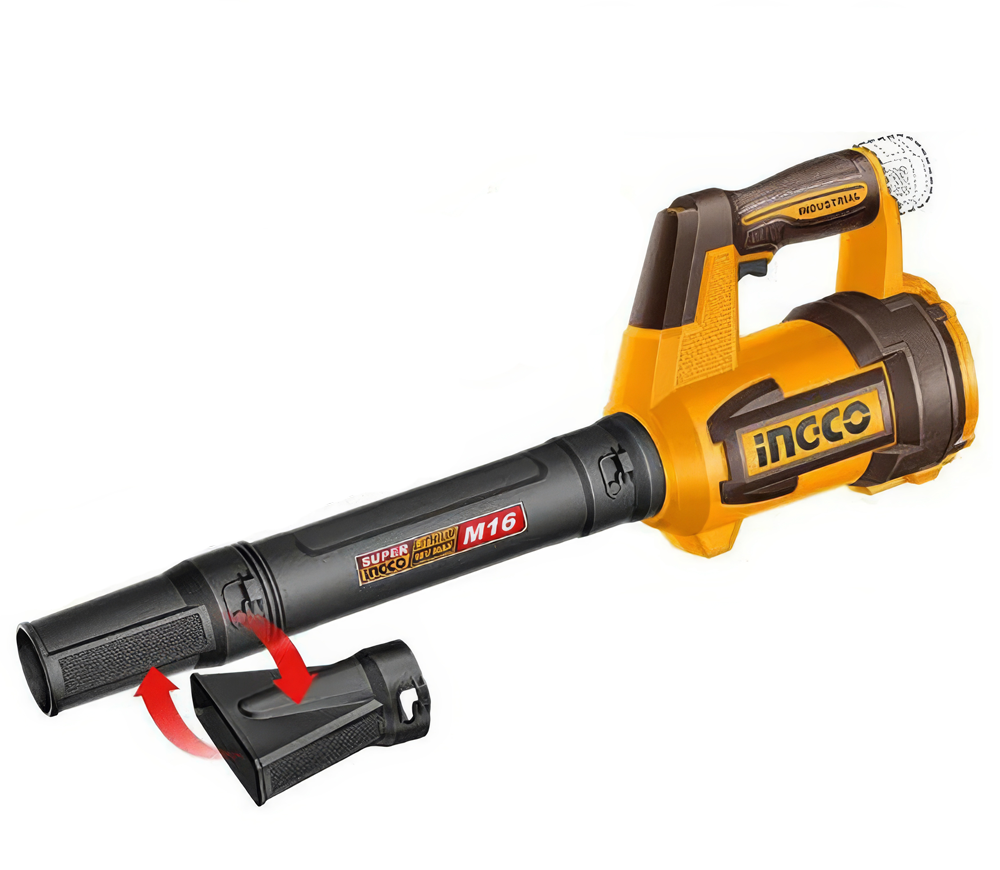 Suflantă cu acumulator INGCO CABLI168082, 16 V, 2×2 Ah, 5.000 l/min