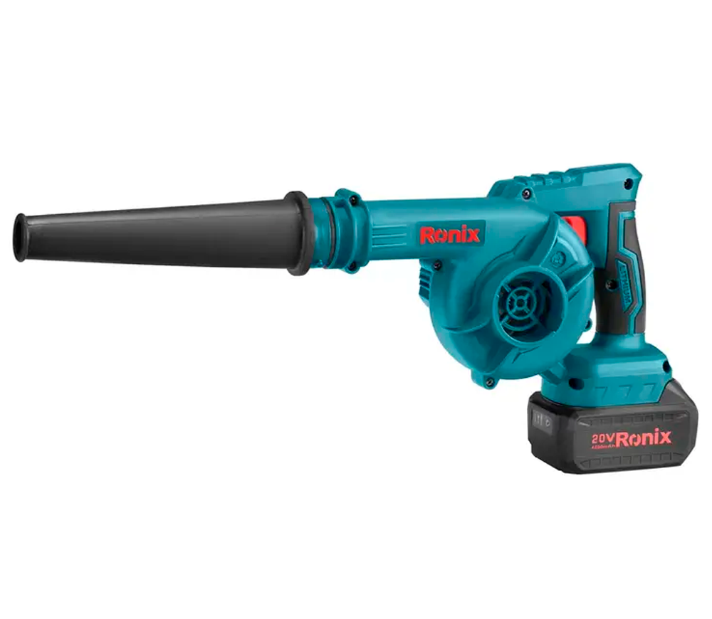 Suflantă-aspirator cu acumulator Ronix 8611, 20 V, 2 Ah, 2.800 l/min