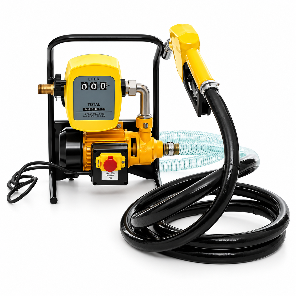Pompă electrică pentru transfer motorină Kraft&Dele KD1163, 600W, 230V, cu contor
