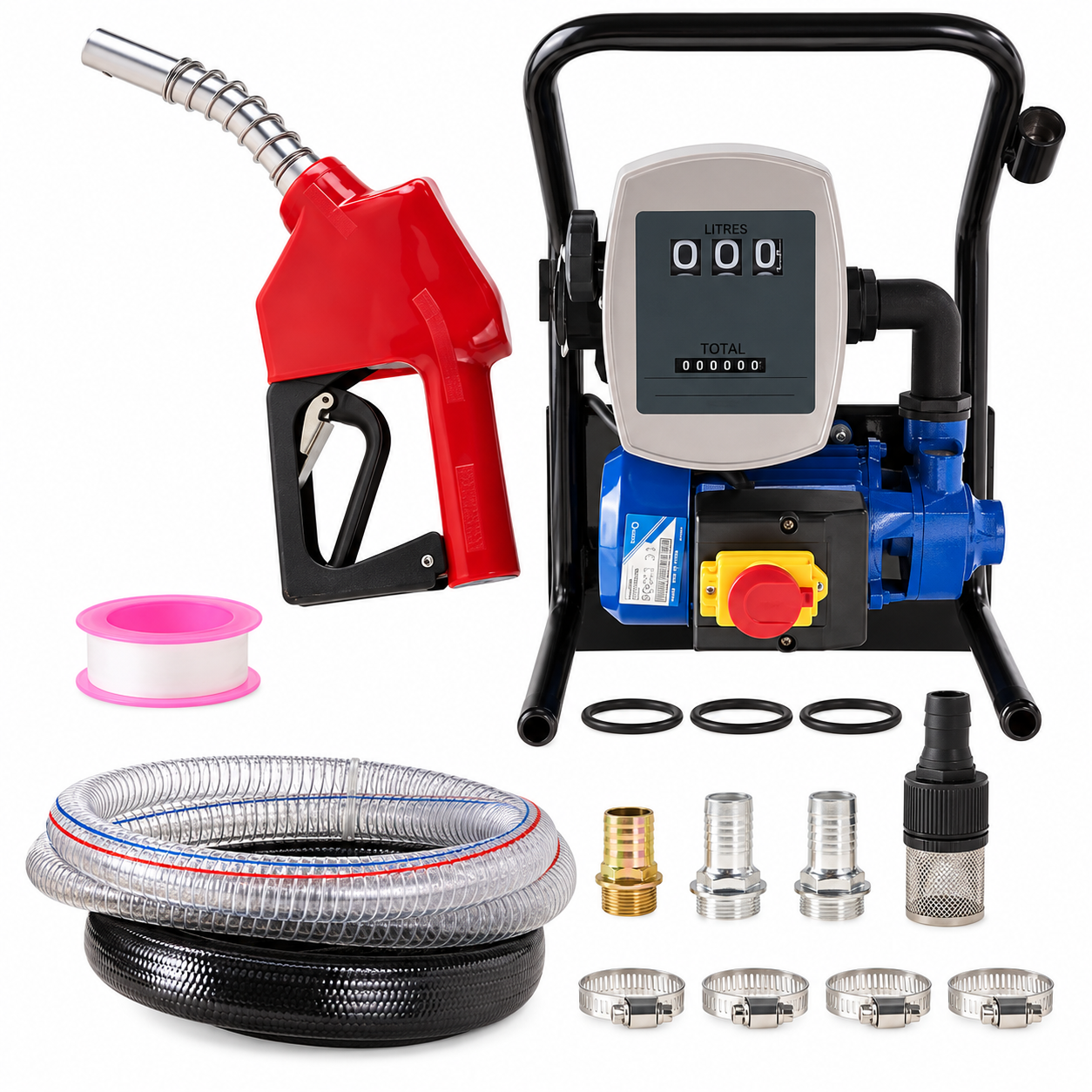 Pompă transfer combustibil GEKO G01025, 220V, 600W, 40 l/min, cu contor