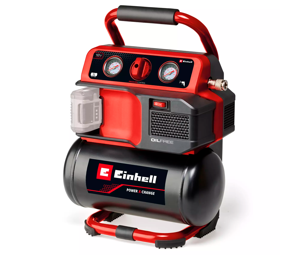 Compresor cu acumulator (fără bat) EINHELL TE-AC 18/75 Li OF-Solo 18V 75l/min 5L