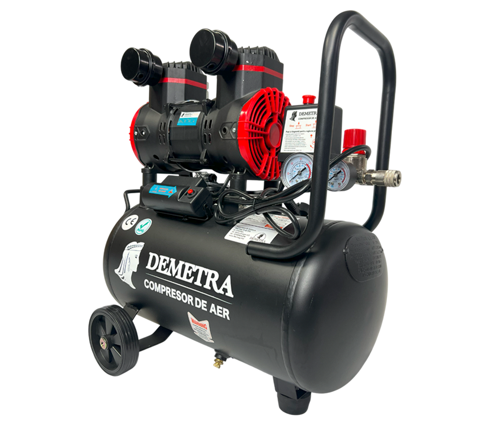 Compresor fără ulei Demetra DN1500-24 250l/min 24L