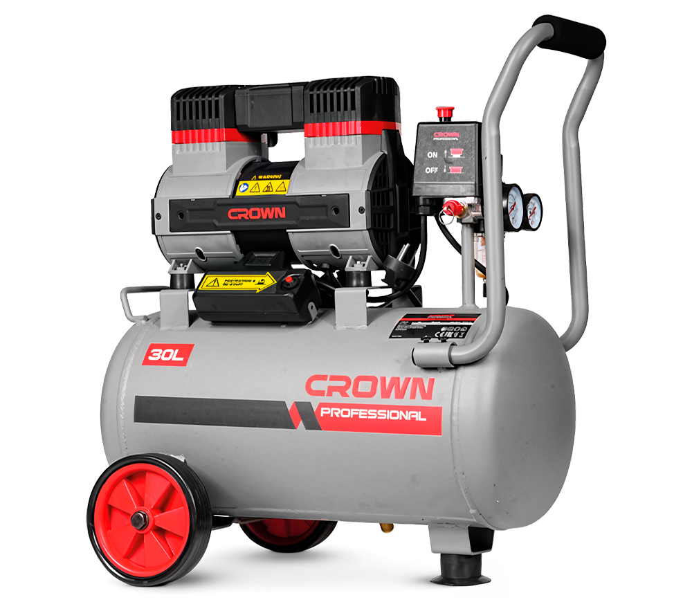 Compresor fără ulei CROWN CT36090 100l/min 24L