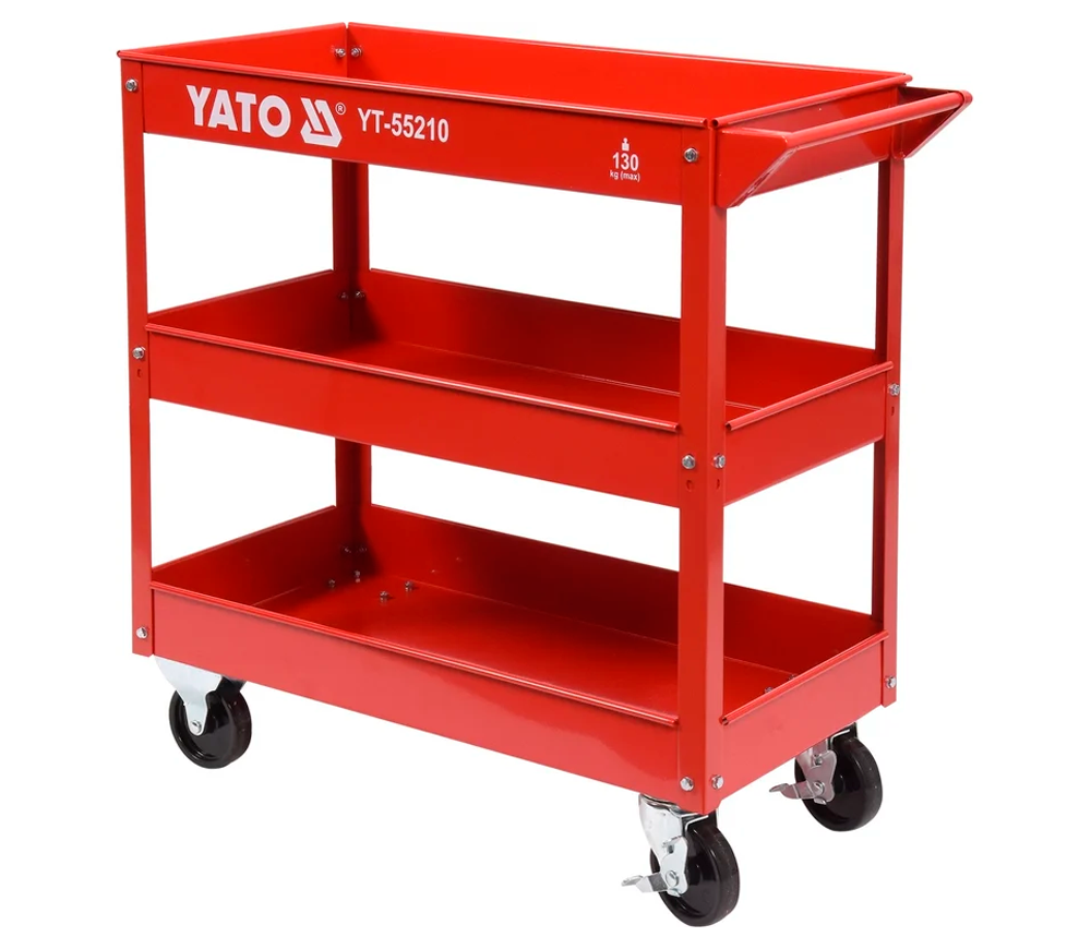 Cărucior de atelier YATO YT-55210, 3 polițe, sarcină 130 kg