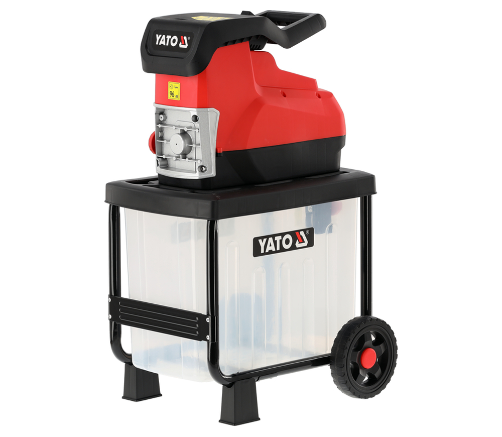 Tocător electric de crengi YATO YT852371, 2800 W, Ø45 mm, freză cu role, colector 55 L