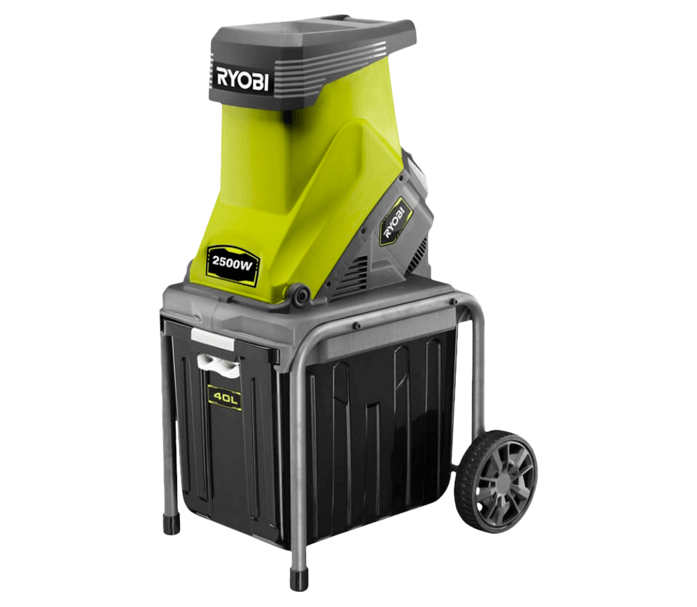 Tocător electric de crengi RYOBI RSH2545B, 2500 W, Ø45 mm, cuțite, colector 40 L