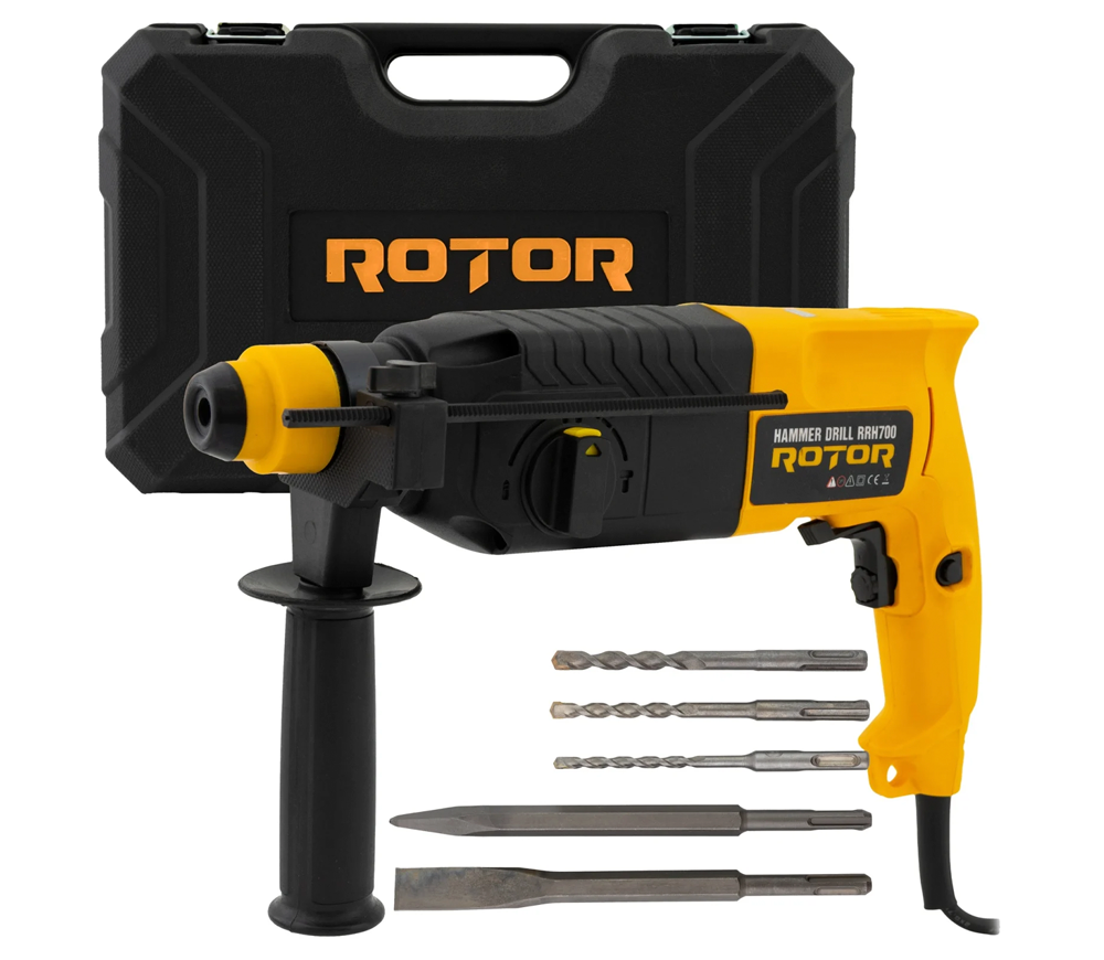 Ciocan rotopercutor ROTOR RRH700, 700 W, SDS-Plus