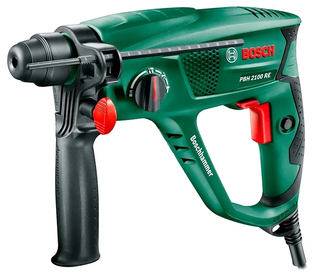 Ciocan rotopercutor BOSCH PBH 2100 RE, 550 W, SDS-Plus