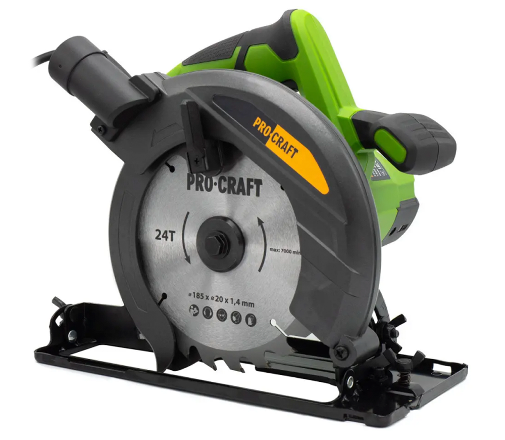 Fierăstrău circular ProCraft KR1400, 1400 W, disc 185 mm