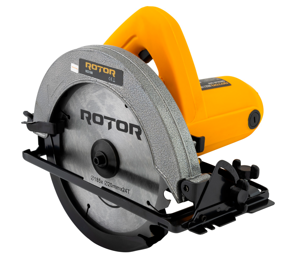 Fierăstrău circular ROTOR RCC1100, 1100 W, disc 185 mm