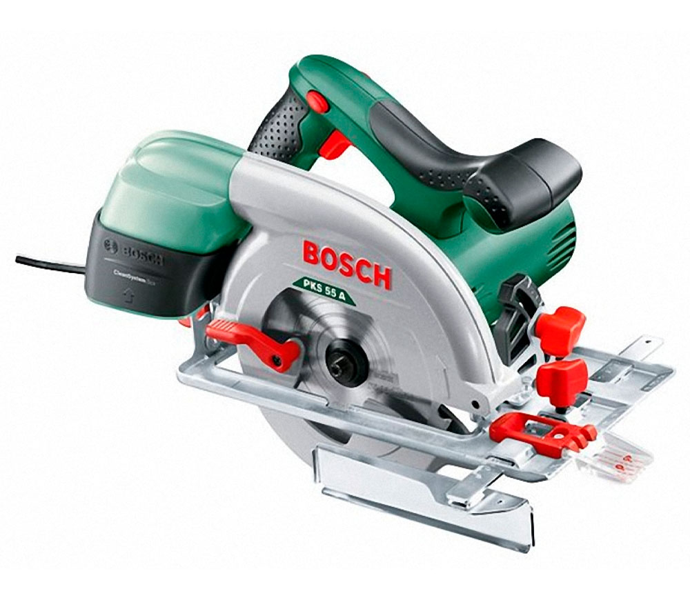 Fierăstrău circular BOSCH PKS55A (0603501020), 1200 W, disc 160 mm