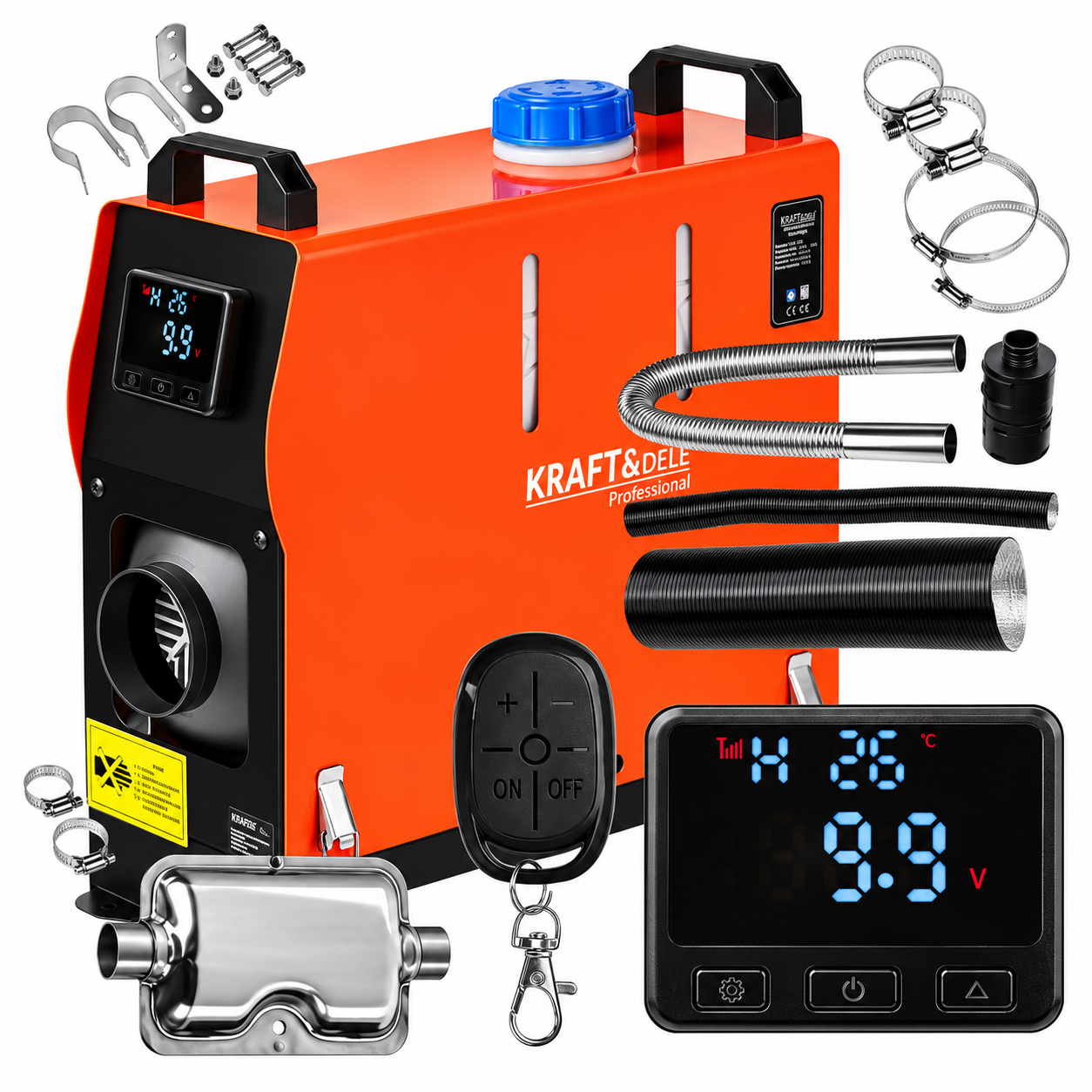 Încălzitor diesel Kraft&Dele KD11782 9 kW, 12V