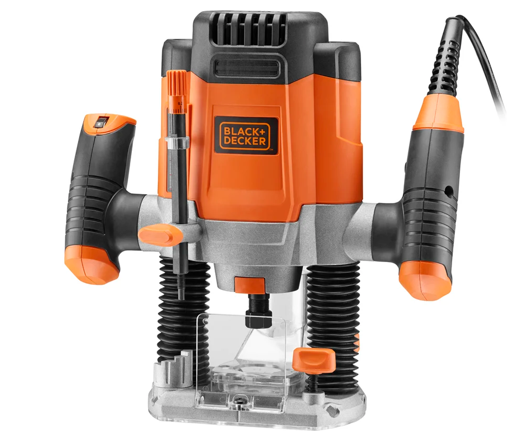 Mașină de frezat verticală BLACK&DECKER KW1200EKA, 1200 W – pentru lemn și MDF