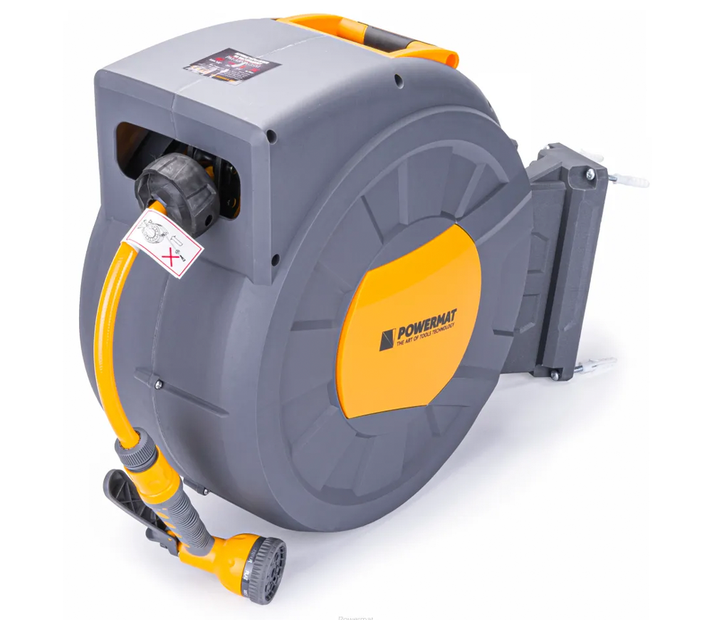Tambur cu furtun POWERMAT PM-ABNW-35M, 35 m, 13 mm (1/2")
