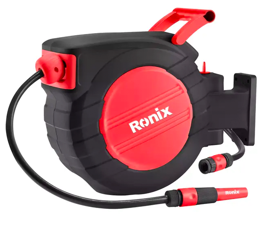 Tambur cu furtun RONIX RH-6132, 20 m, 13 mm (1/2")