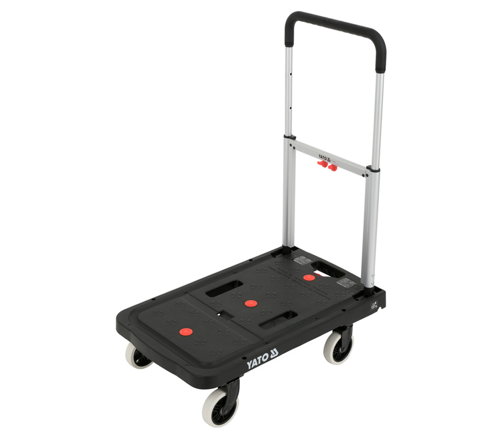 Cărucior platformă pliabil YATO YT37417, 137 kg, 4 roți