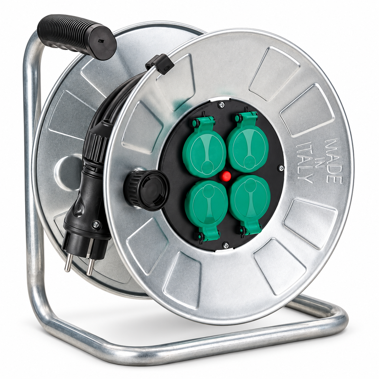 Tambur electric Fanton 40 m, 3×2,5 mm², 4 prize, 3400 W, IP44