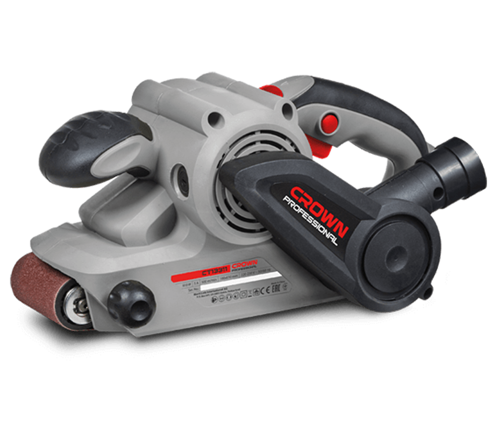 Mașină de șlefuit cu bandă CROWN CT13311, 810 W, bandă 76 mm
