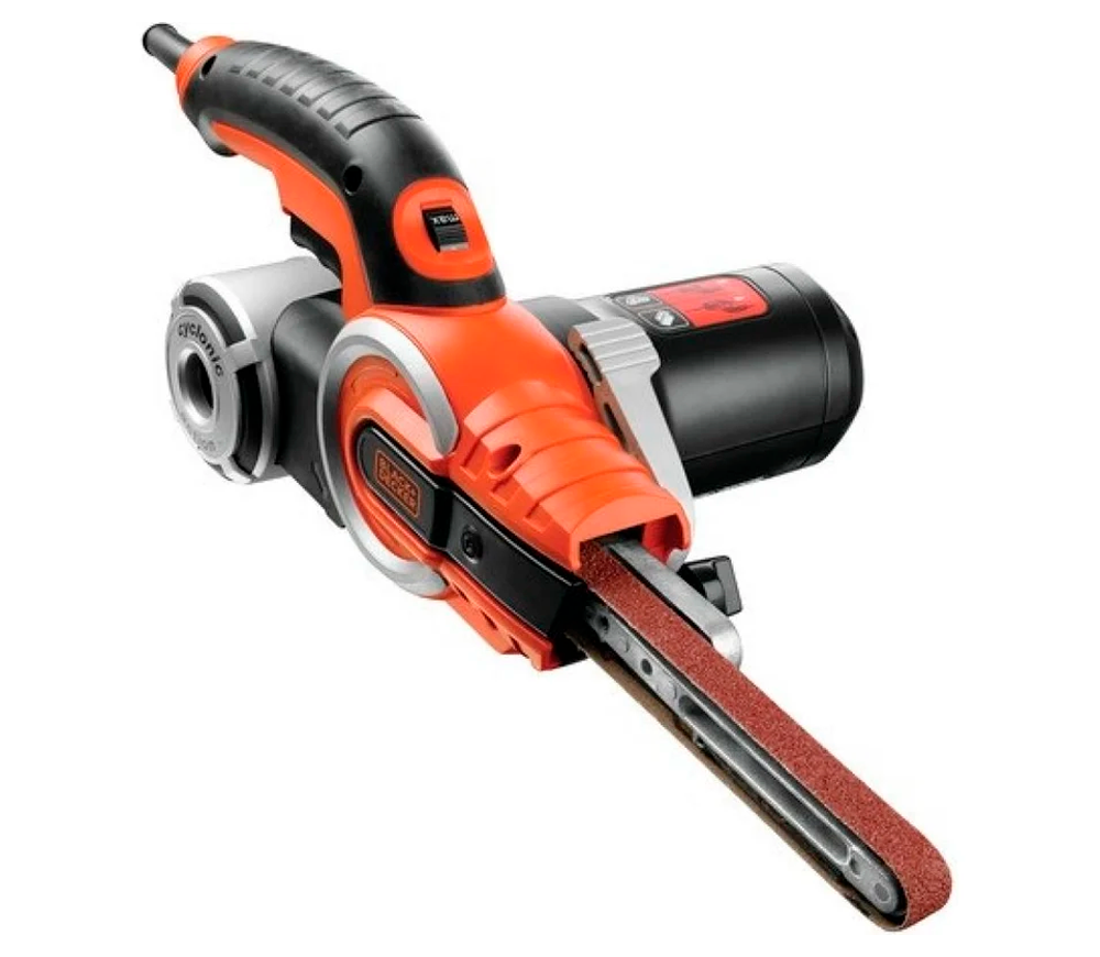 Mașină de șlefuit cu bandă BLACK&DECKER KA902EK-QS, 400 W, bandă 13 mm