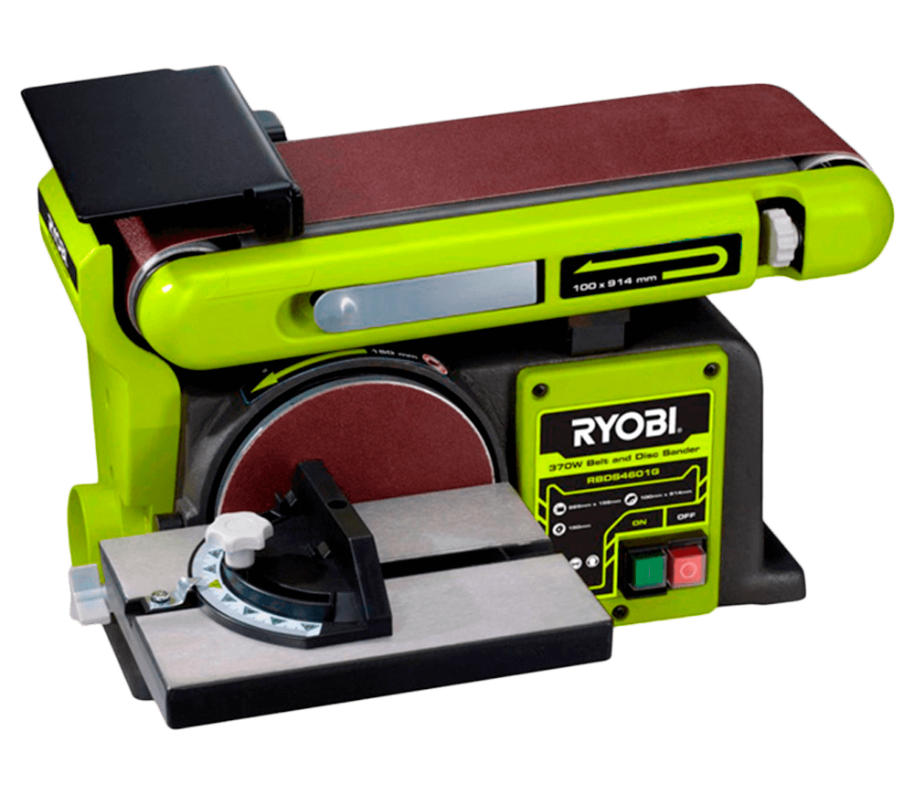 Mașină de șlefuit cu bandă RYOBI RBDS4601G, 370 W, bandă 100 mm