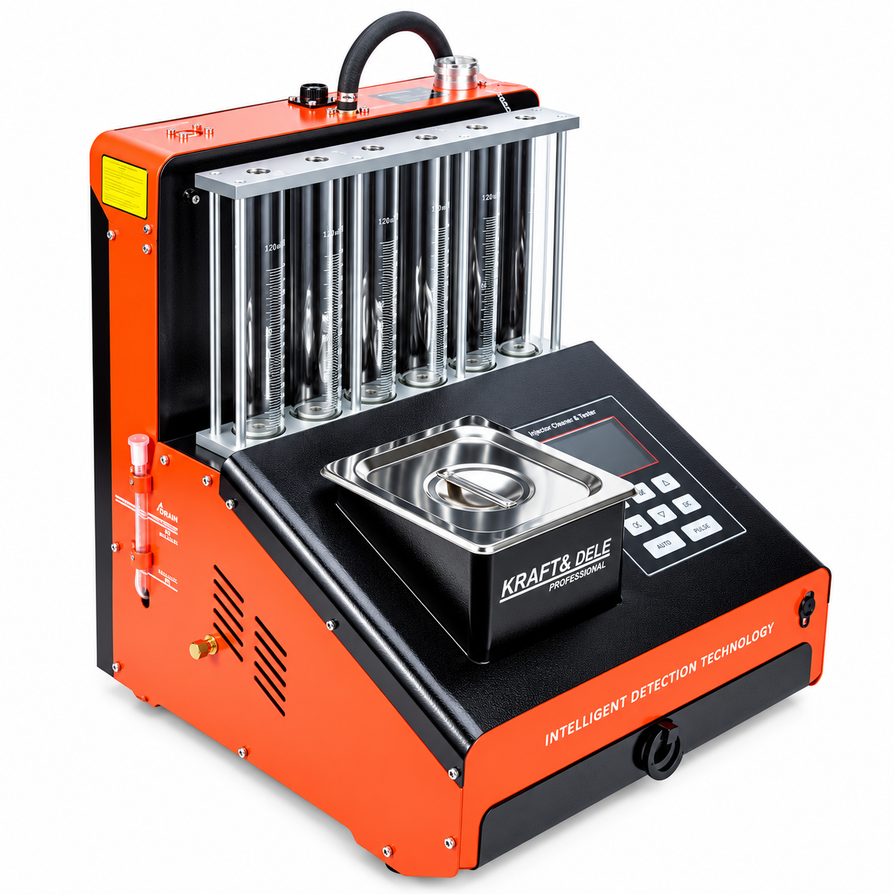 Tester și curățător ultrasonic pentru injectoare Kraft&Dele KD3540, LCD, 100 W, 0–7 bar